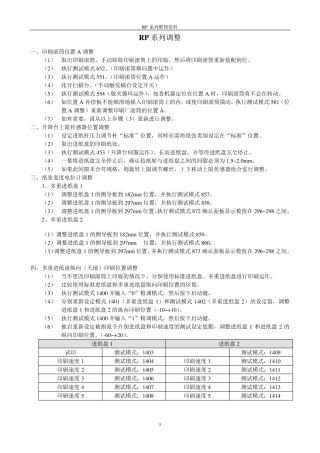 理想rp数码印刷一体机调整