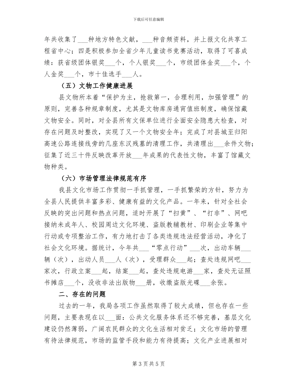 2024年市地区文化局年终总结_第3页
