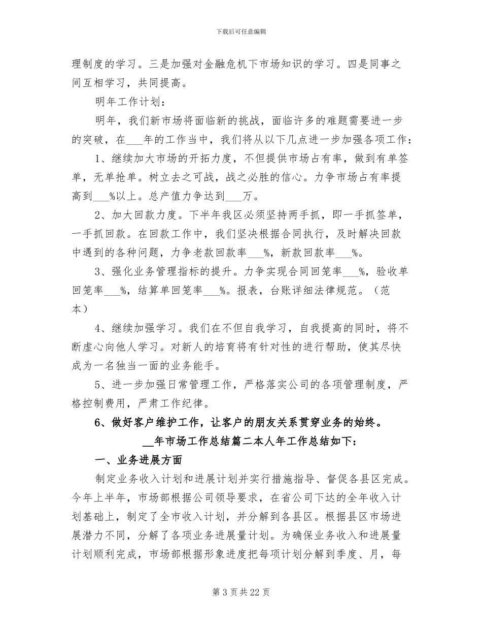 2024年市场工作总结_第3页