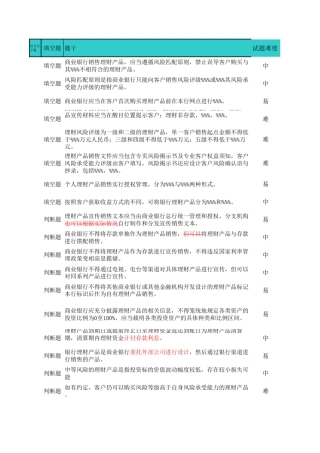 理财资格开始考试题库