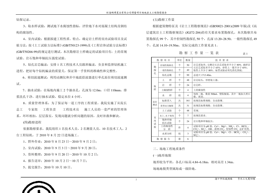 琼海白金湾勘察报告_第2页