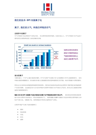 瑞典EAS的双极离子化技术和其它品牌净化空气原理的比较