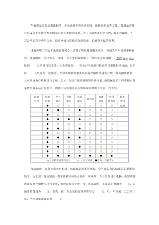 瑞虎3保养价格