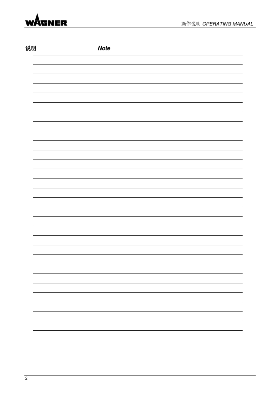 瓦格纳尔静电喷涂机EPG3000静电发电机使用说明书_第2页