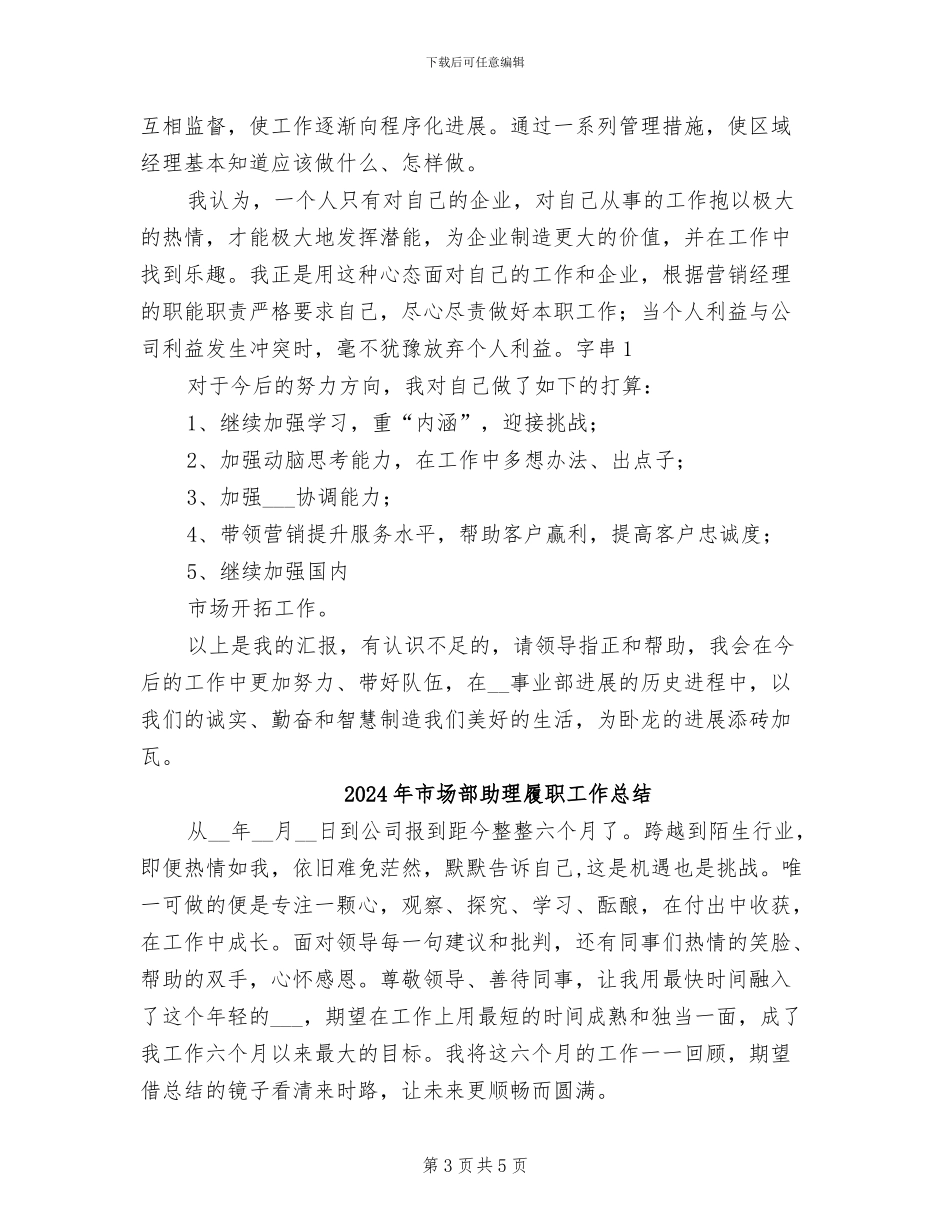 2024年市场部副总经理总结_第3页