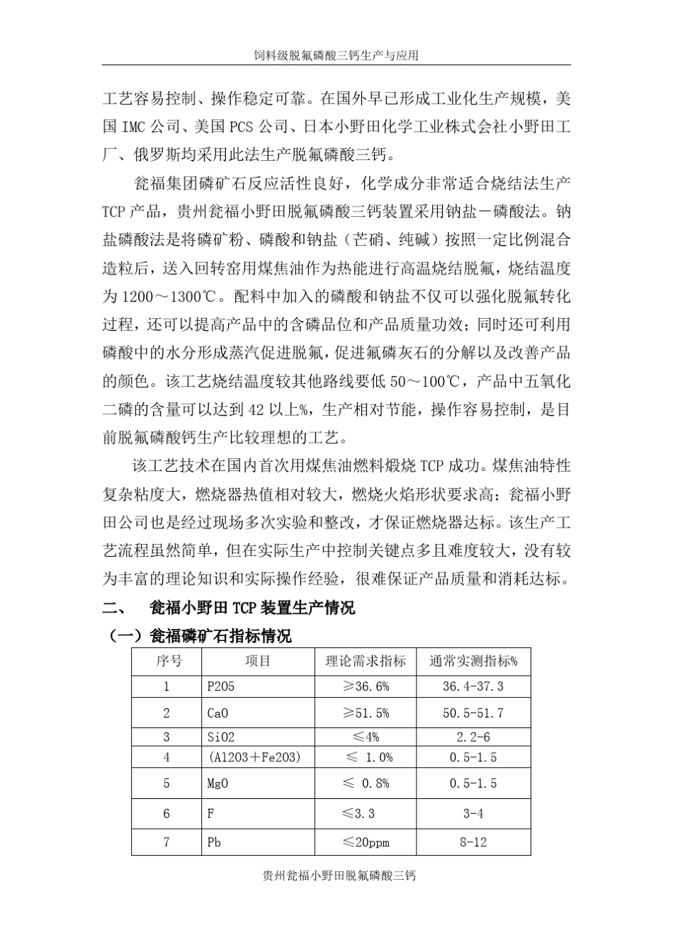 瓮福小野田饲料级脱氟磷酸三钙介绍_第3页