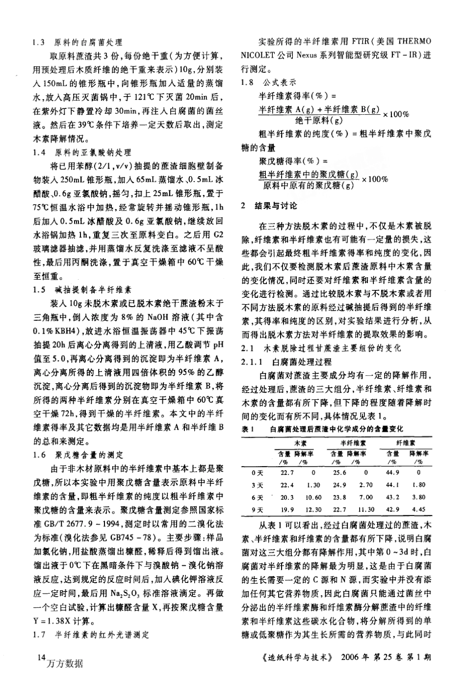 甘蔗渣脱木素后半纤维素的分离与纯化_第2页