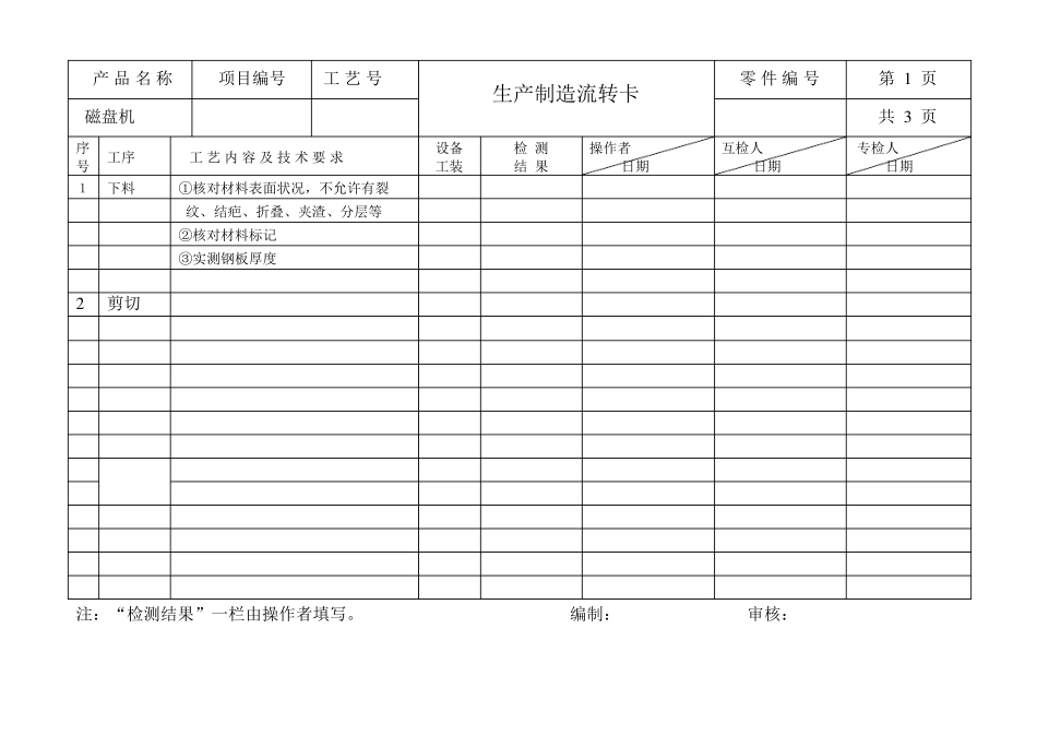生产工序流转卡_第1页