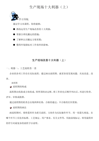 生产现场的十大利器