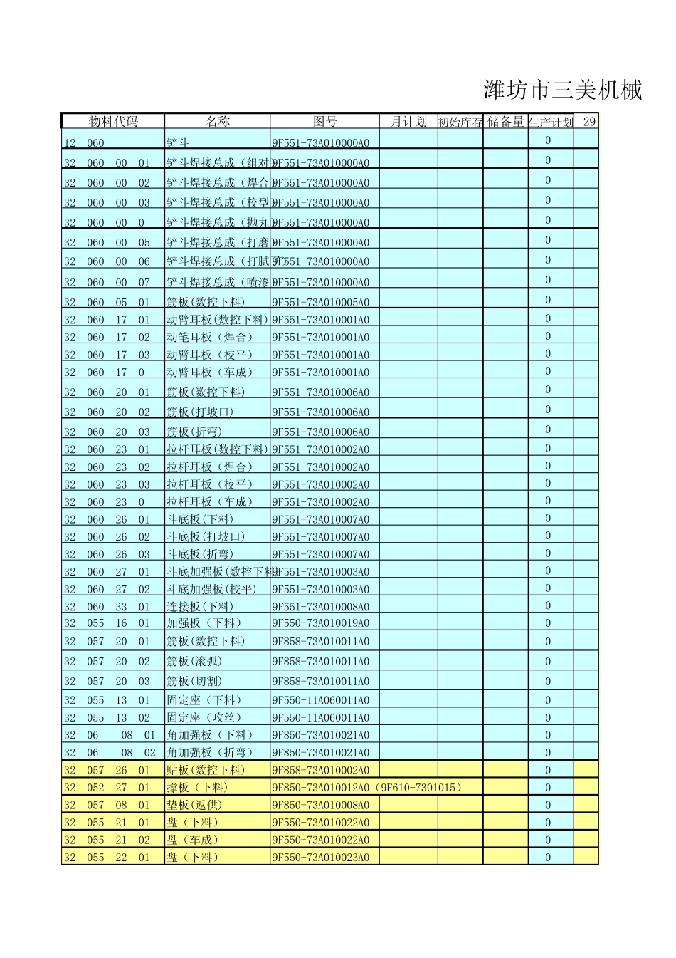 生产计划表模板_第1页