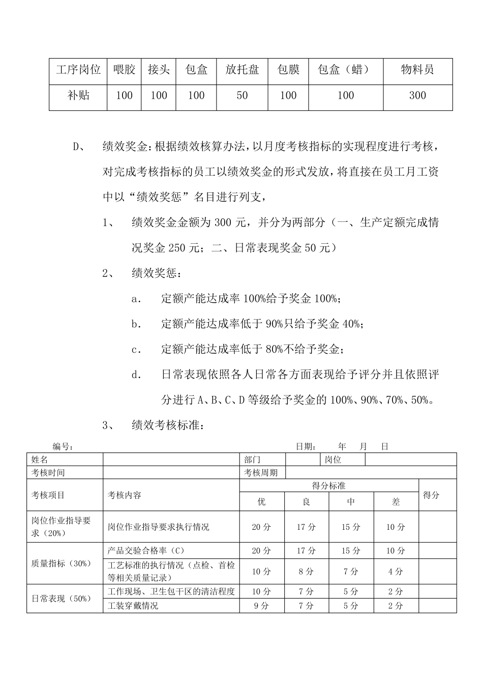 生产部员工薪资结构调整方案。_第2页