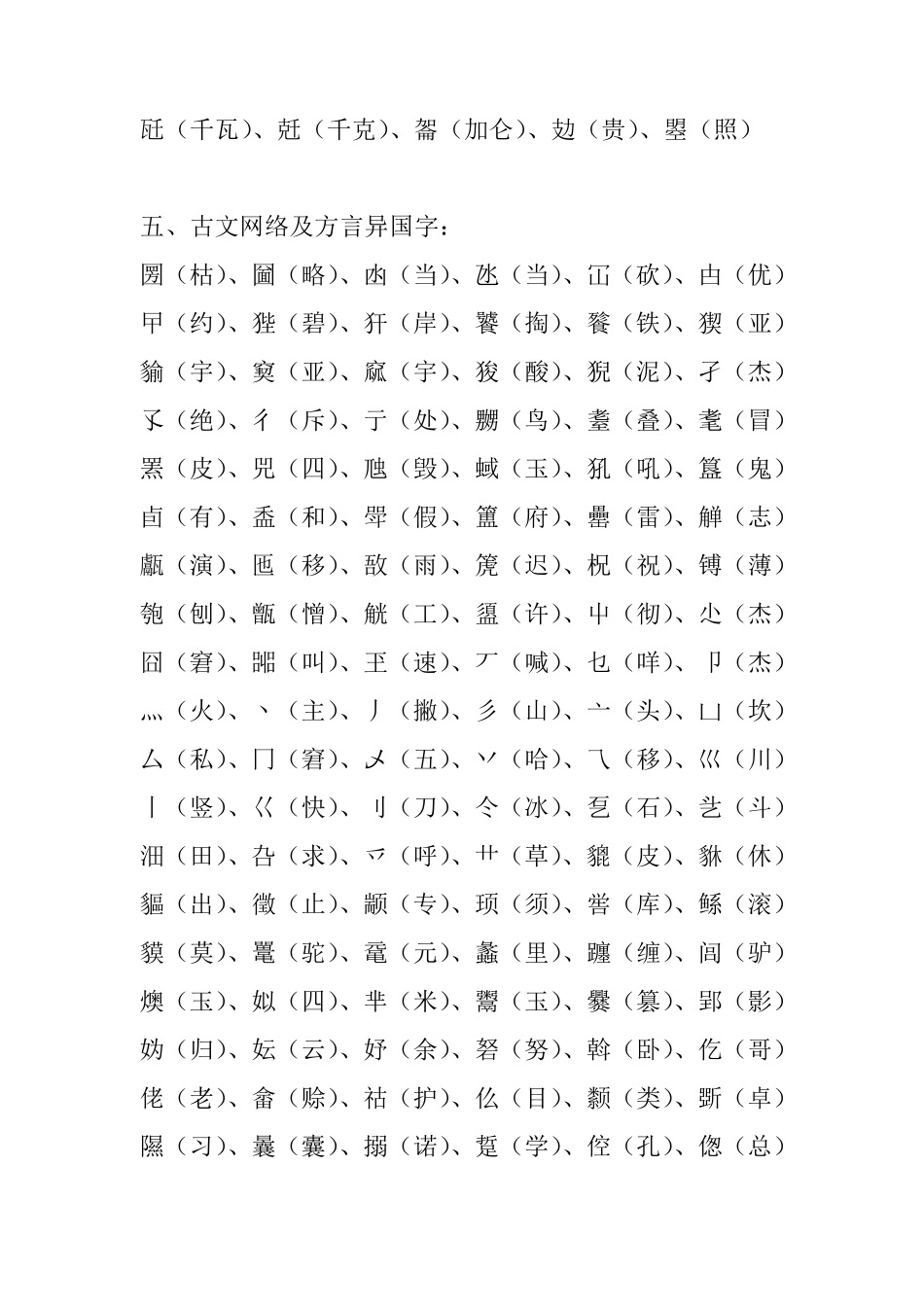 生僻字分类大全_第2页