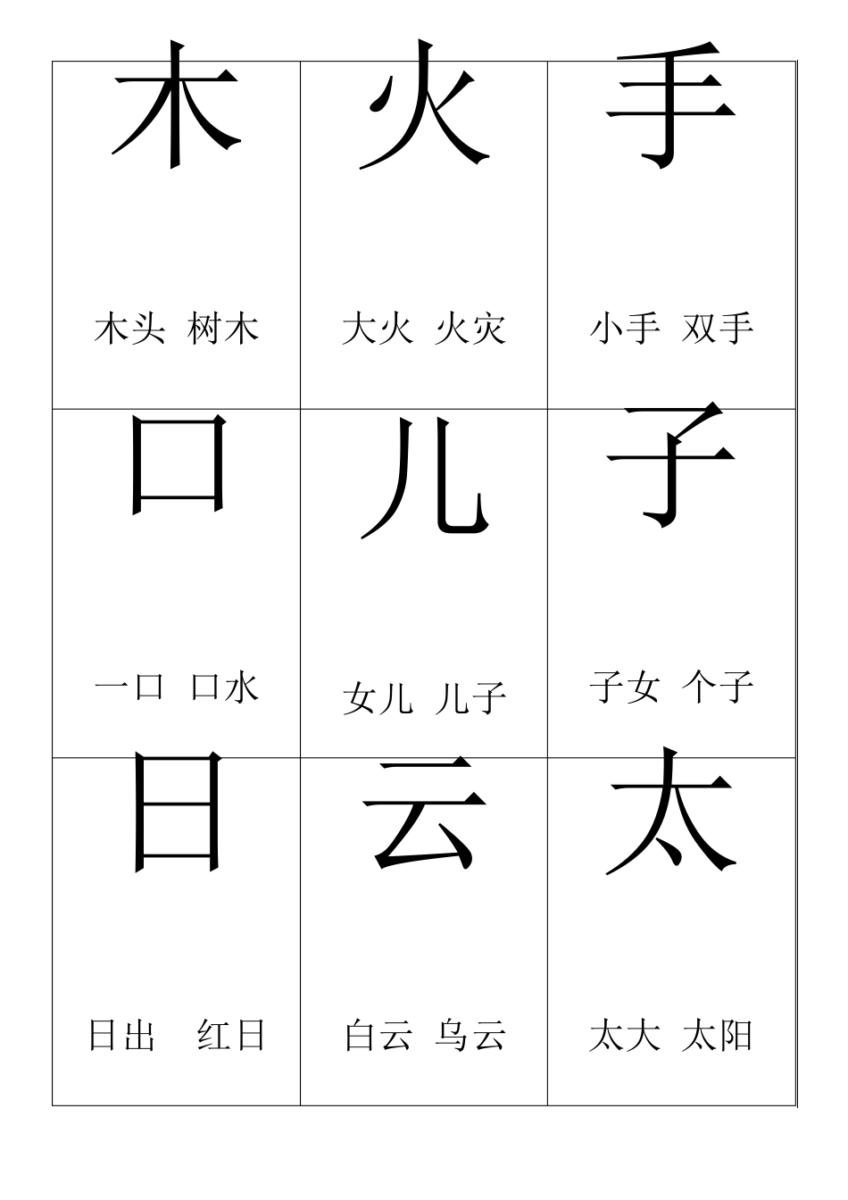 生字卡片模板_第1页
