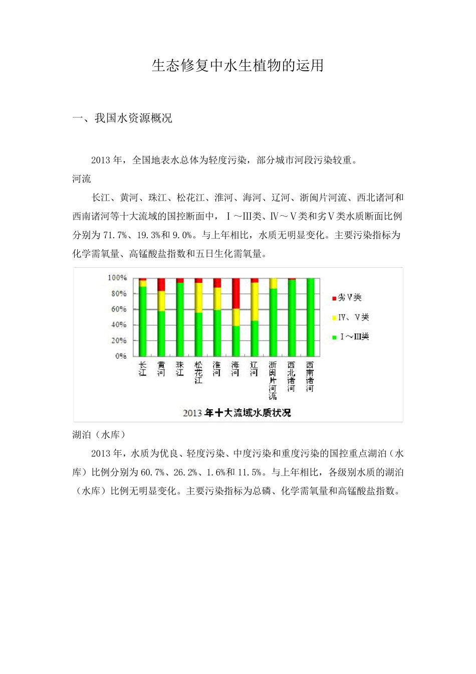生态修复中水生植物的运用_第1页