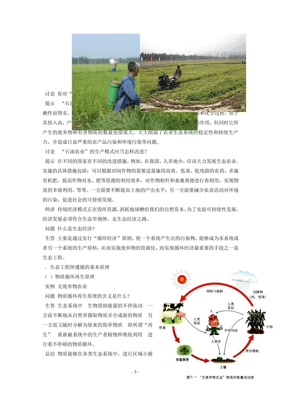 生态工程的基本原理教学设计_第3页