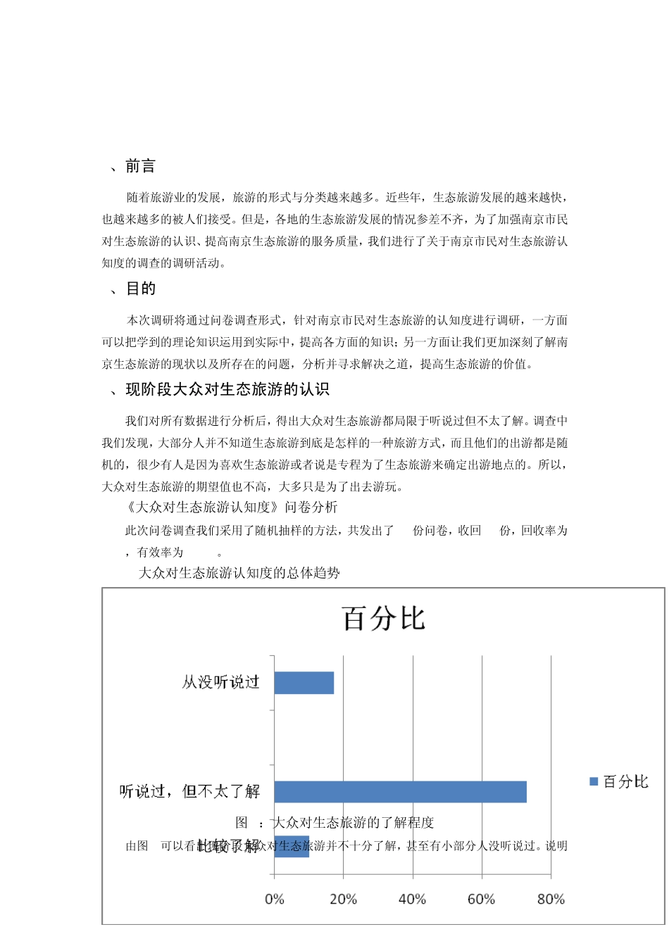 生态旅游认知度调查报告_第3页