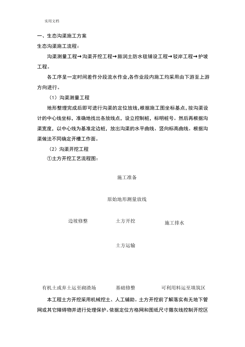生态沟渠施工方案设计_第1页
