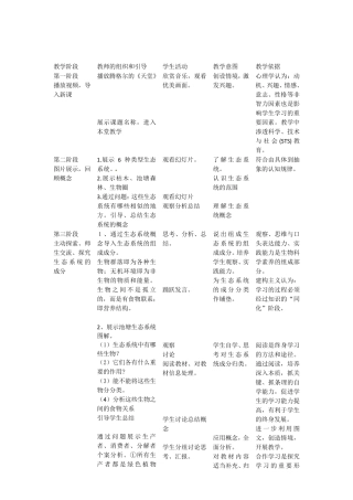 生态系统的结构教学设计