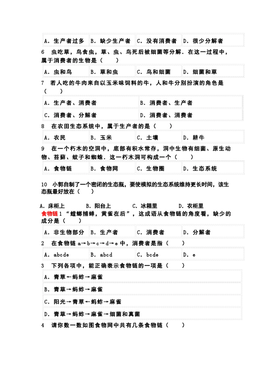 生态系统组成和食物链_第3页