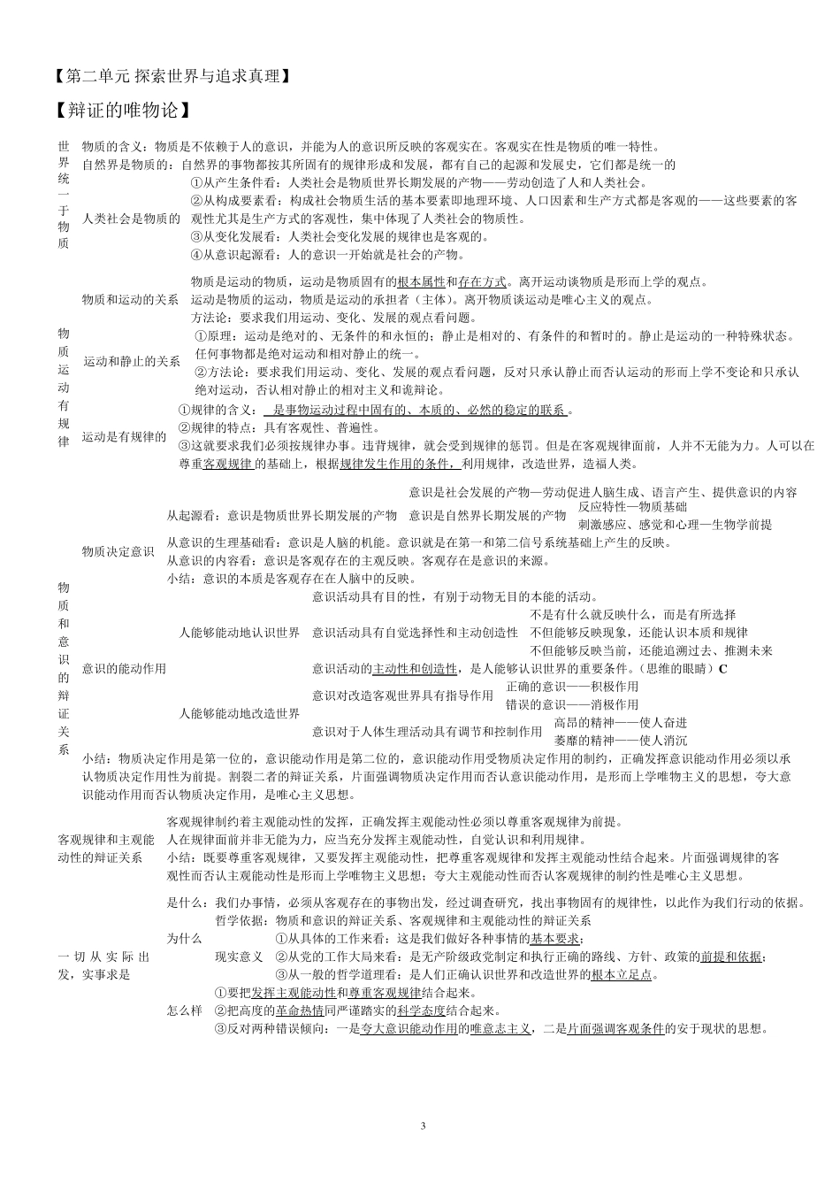 生活与哲学基本知识结构图_第3页