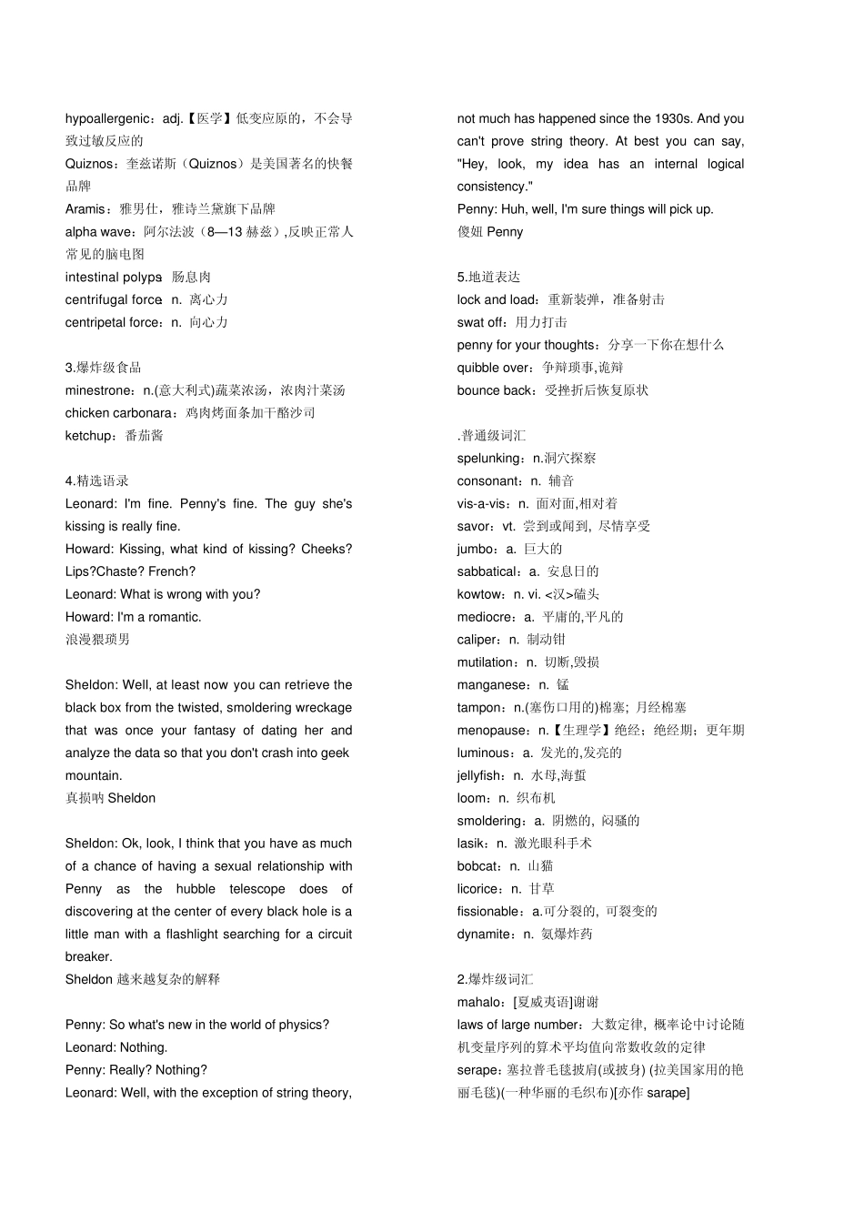生活大爆炸第一季经典台词_第3页