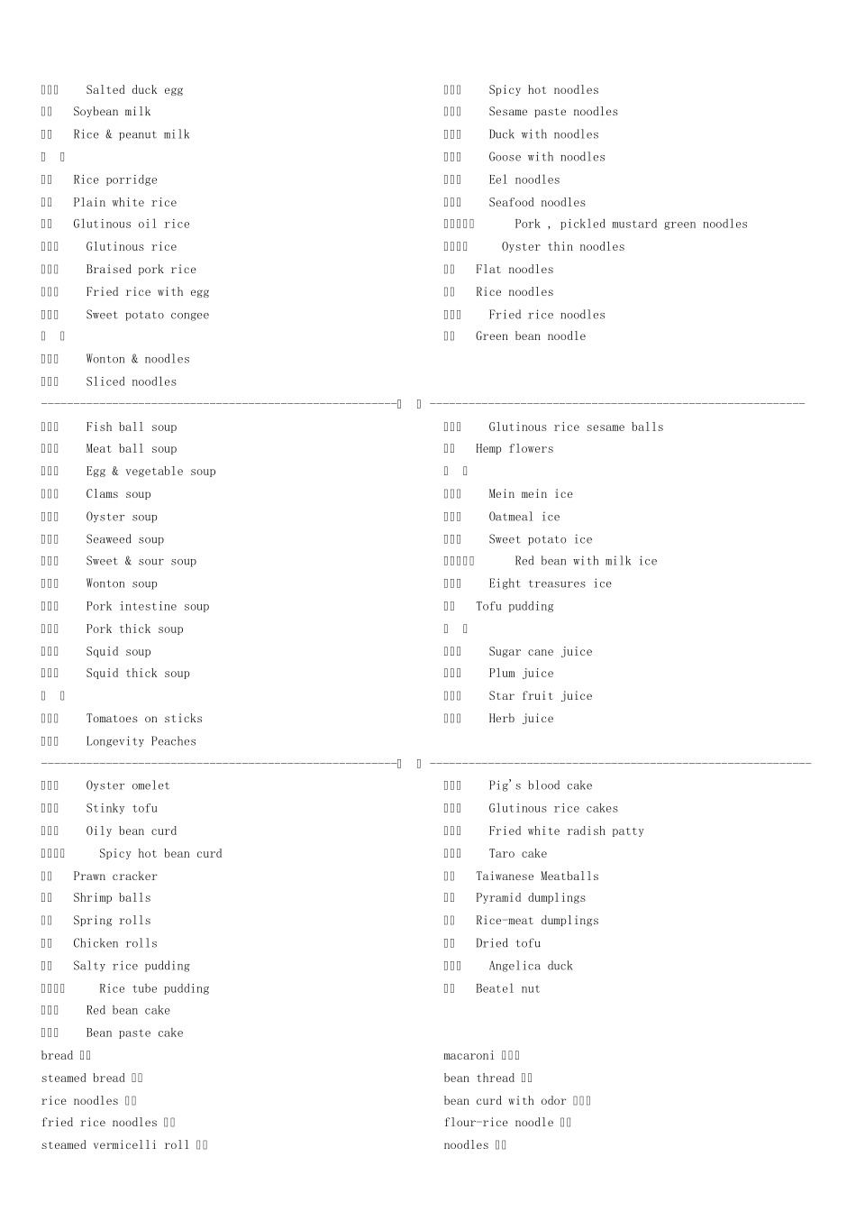 生活常用英语单词大全_第3页