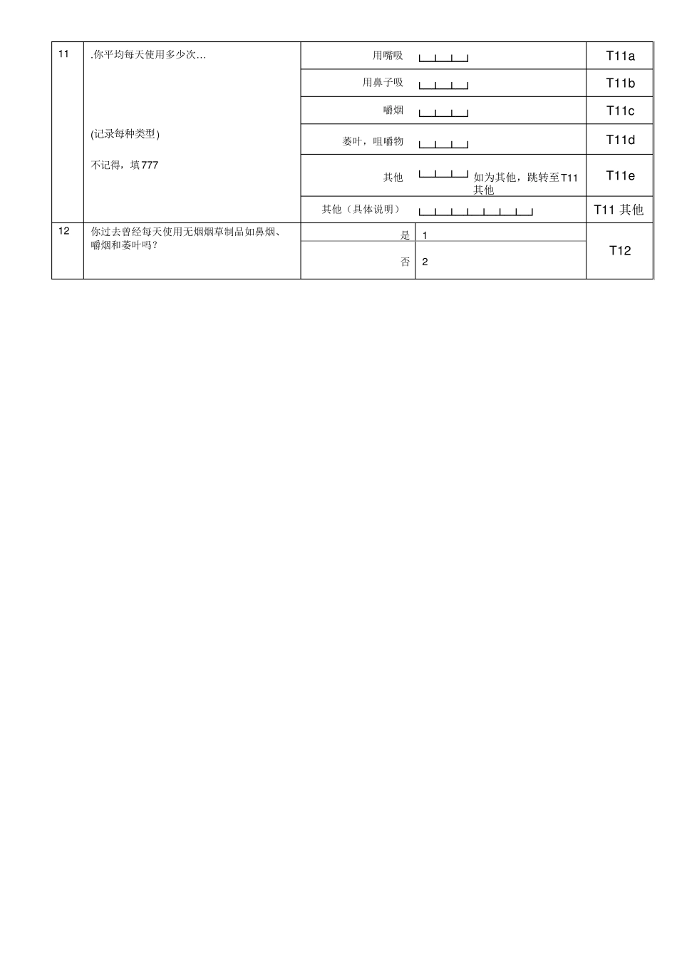 生活方式信息记录表_第2页
