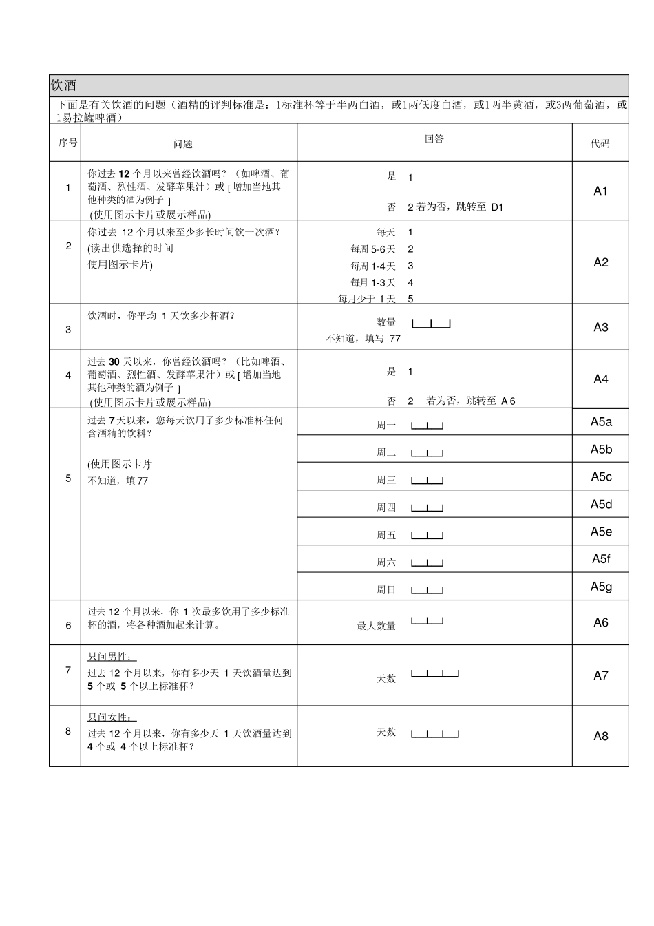 生活方式信息记录表_第3页