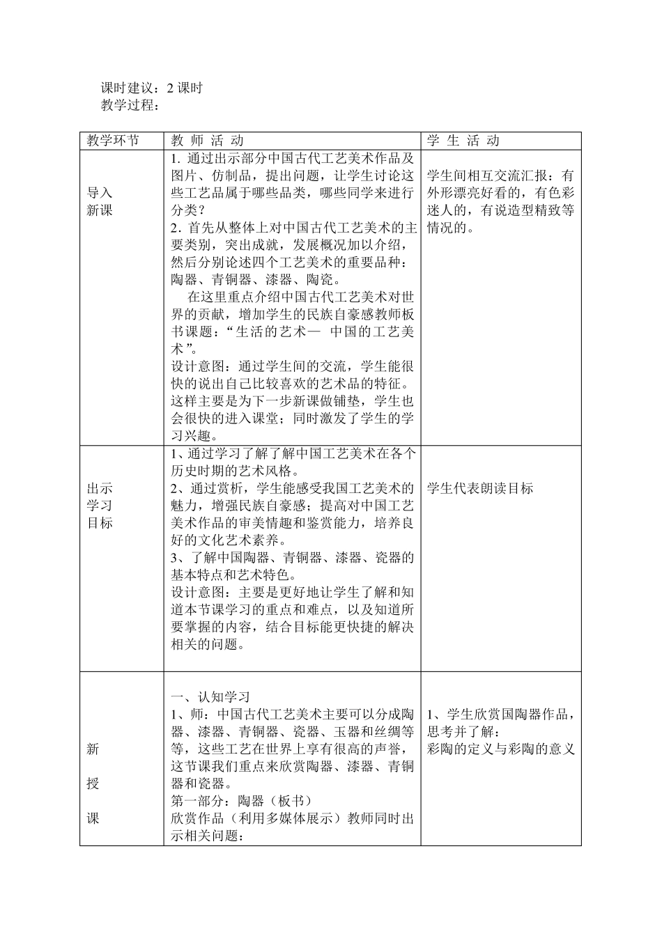 生活的艺术中国工艺美术教案_第2页