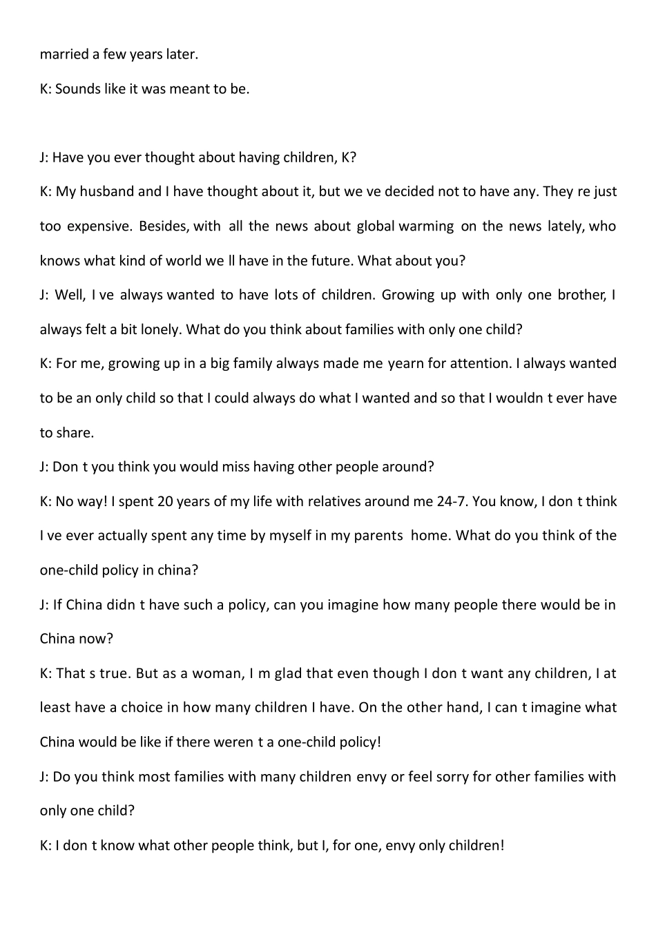 生活英语情景口语100主题02sharingyourlifewith_第3页