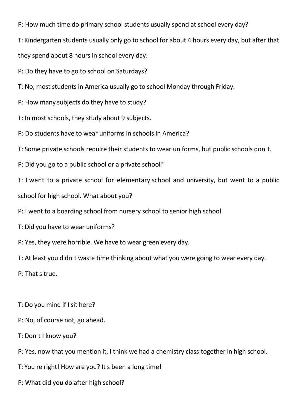 生活英语情景口语100主题10lifetimestudy_第2页