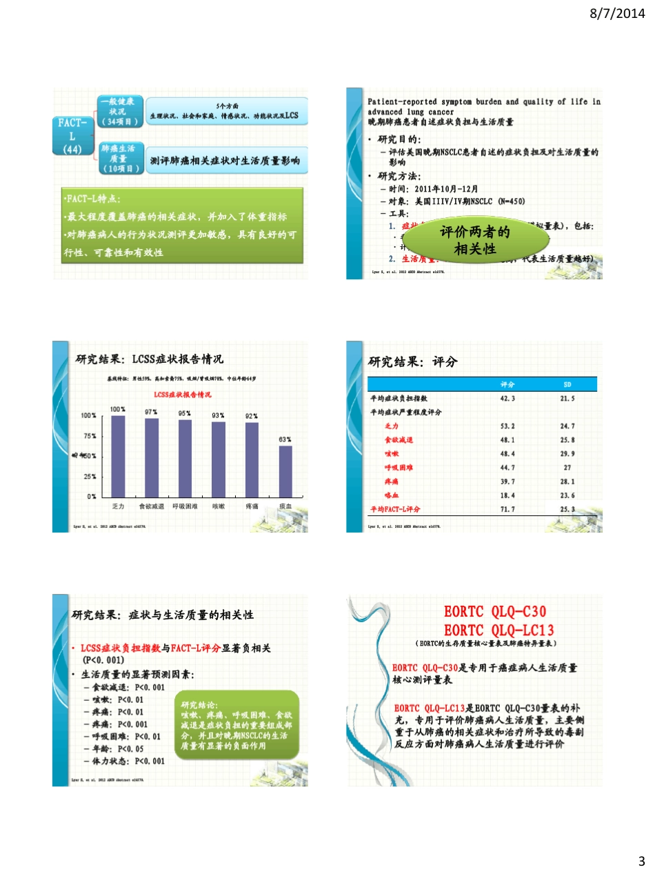 生活质量评估在NSCLC中的地位操乐杰_第3页