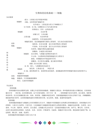 生物体的结构基础