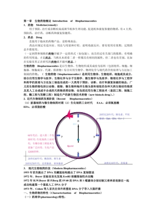 生物制药工艺学知识汇总