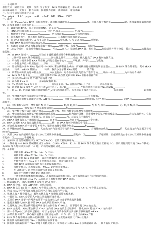 生物化学带答案