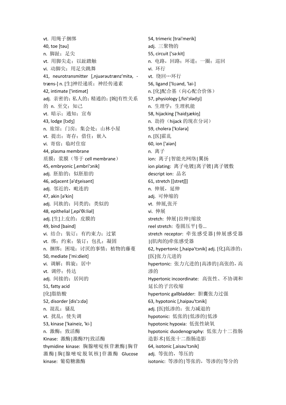 生物医学专业词汇整理_第2页