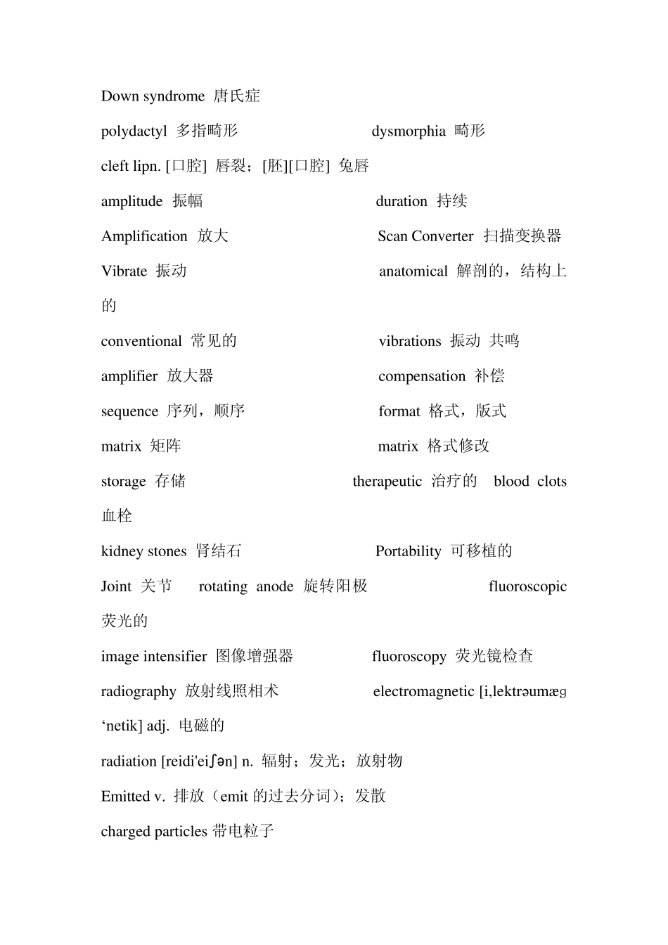 生物医学工程专业英语词汇1_第2页