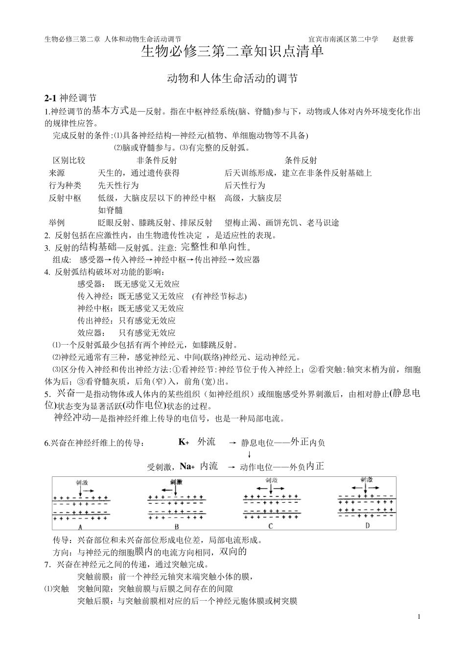 生物必修三第二章知识点清单_第1页