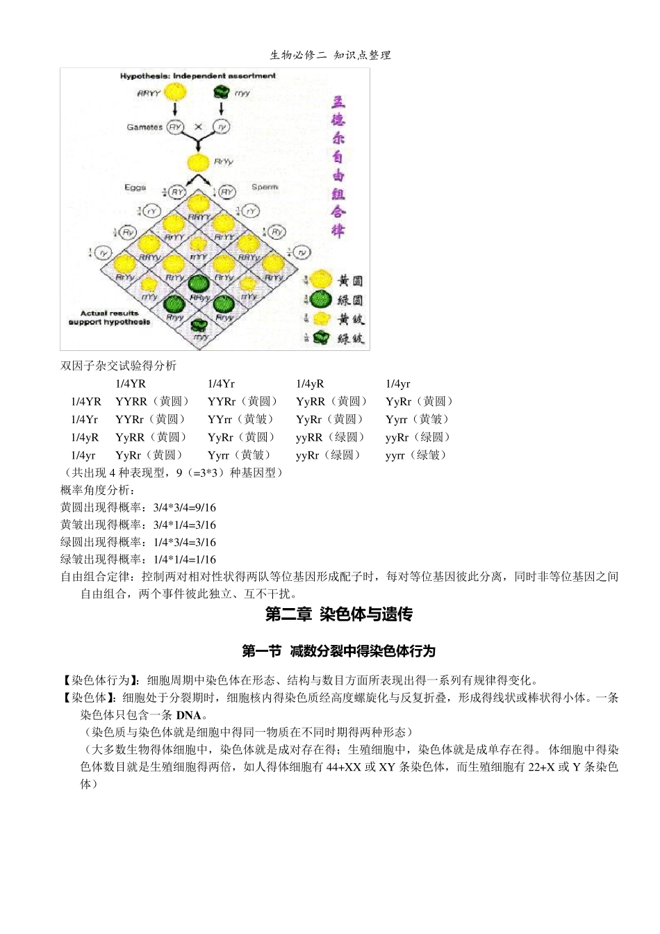 生物必修二知识点整理_第3页