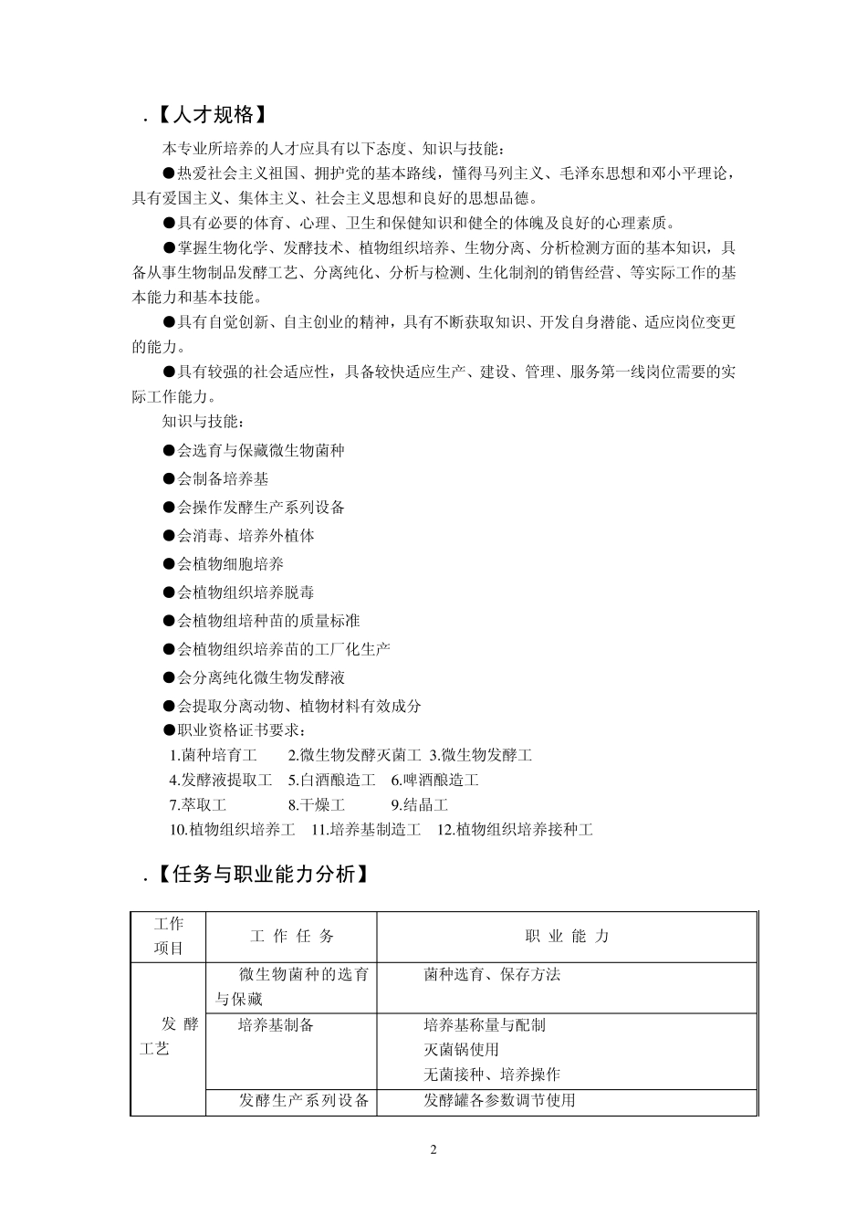 生物技术及应用专业教学标准_第2页