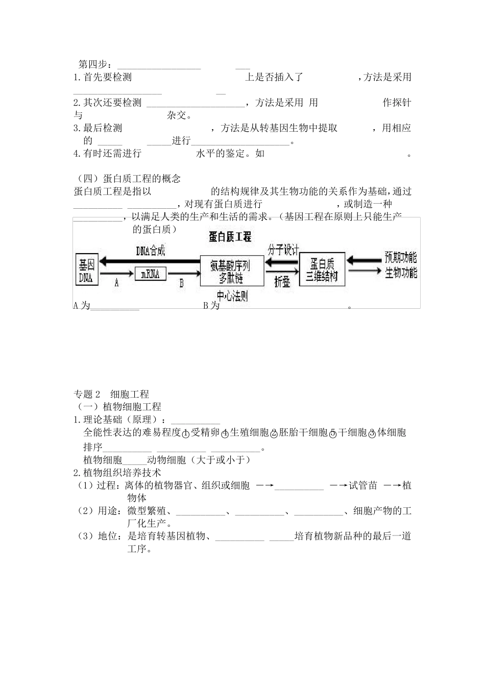 生物选修三知识点(填空版)_第3页