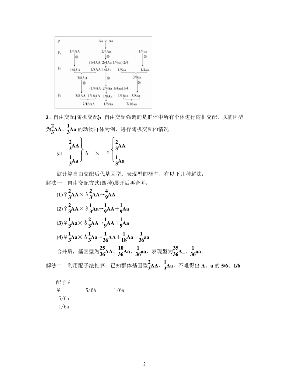 生物遗传题类型及解题技巧_第2页