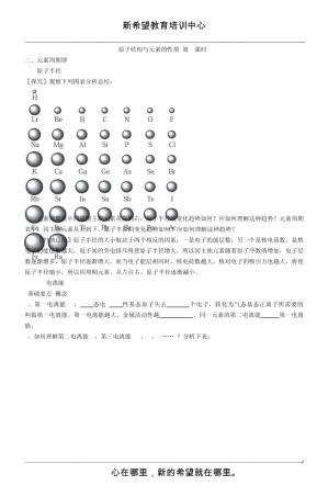 第一电离能电负性教案