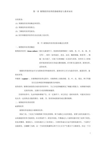 第一章植物组织培养的基础理论与基本知识