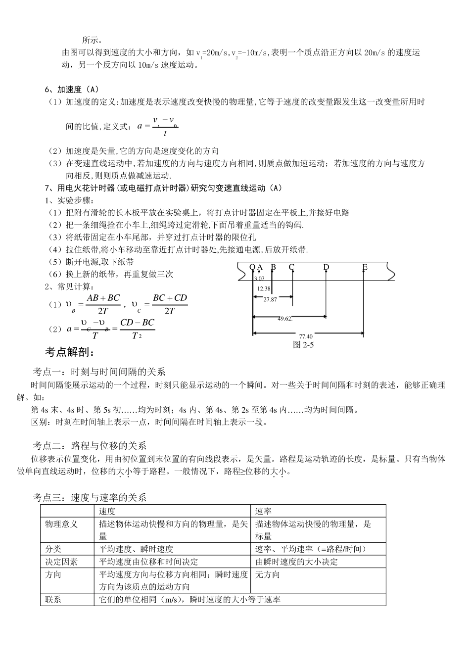 第一章运动的描述知识点总结_第2页