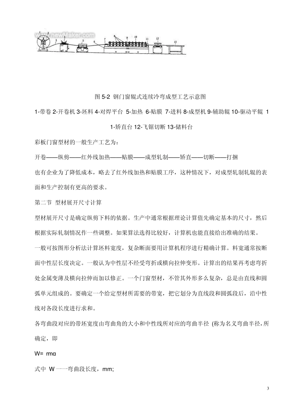 第一节彩板门窗型材成型工艺简介_第3页