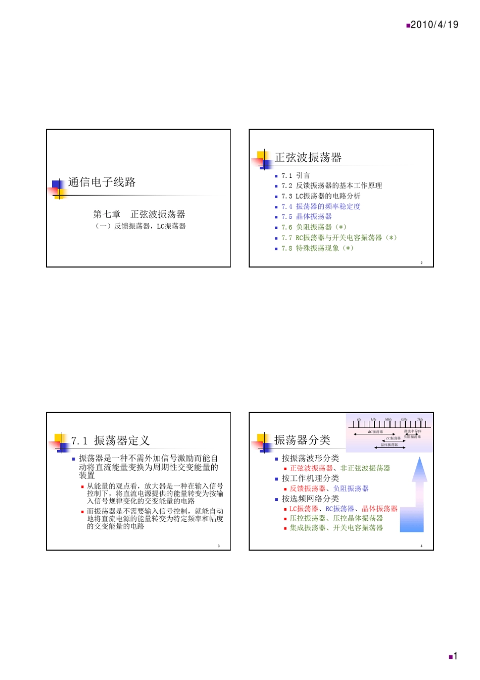 第七章振荡器_第1页