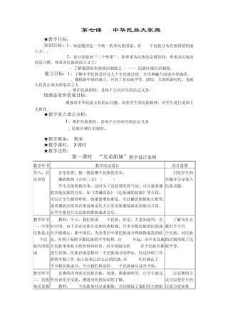 第七课中华民族大家庭