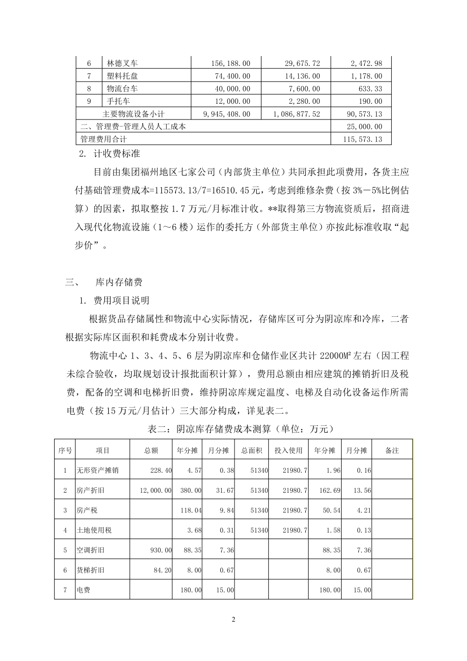 第三方物流服务计收费方案2_第2页