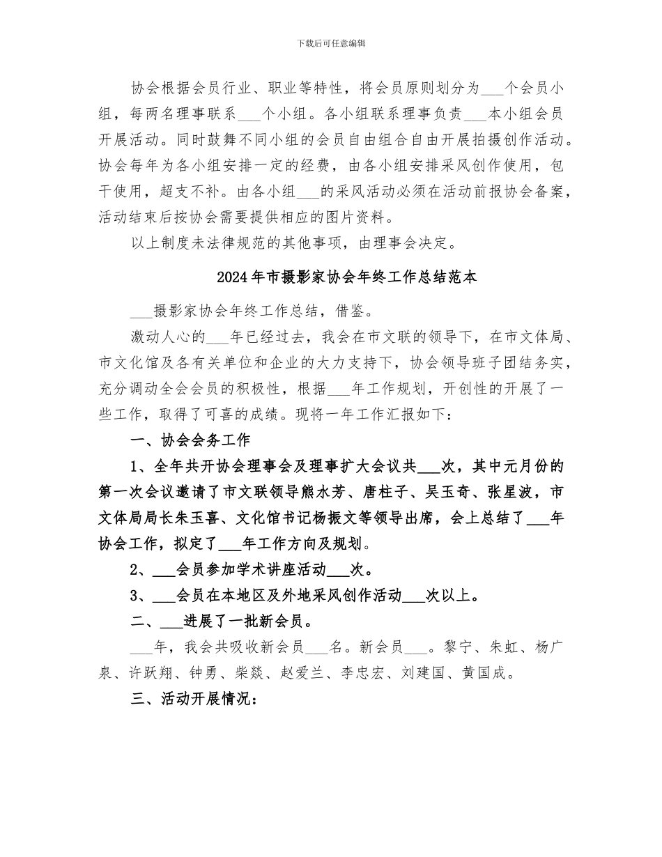 2024年市摄影家协会年终工作总结范文_第3页